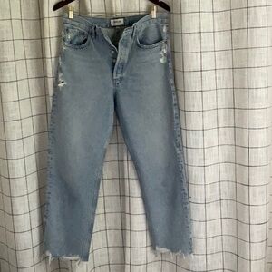 Agolde Light Blue Ankle & Cropped Jeans